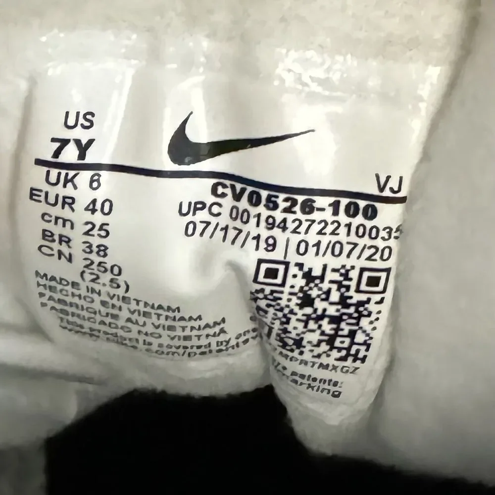 Nike Air Max 90 Flyease White Gold Sneaker Shoe CV0526-100 GS Size 7 Women's 8.5 - Picture 6 of 9